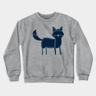 Tribal Woodland Fox Crewneck Sweatshirt